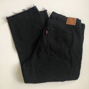 Levi's Ribcage Straight Jean, Black, Size 20W